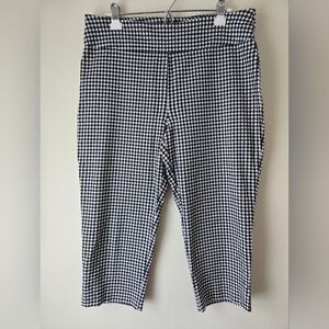 Gingham black & white, cropped, 1950s, vintage look, pinup, no label